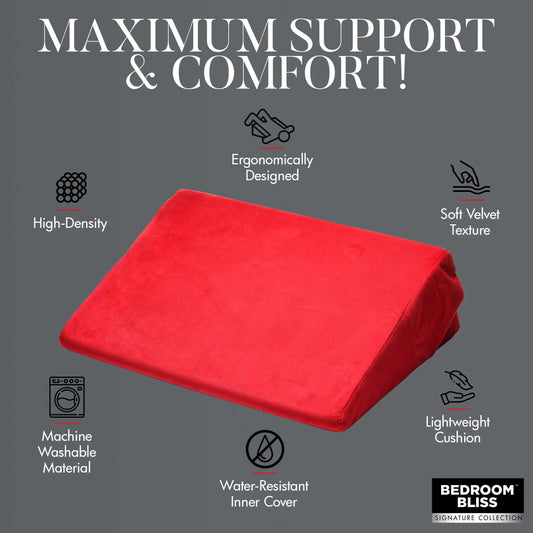 Love Cushion Small Wedge Pillow - Red