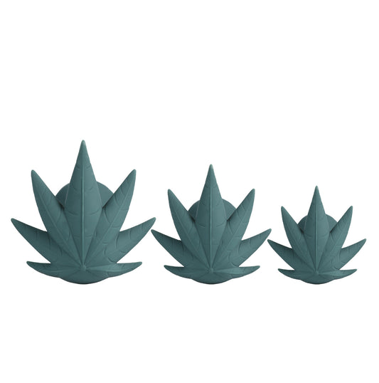 Doobies Pot Leaf Anal Trainer Silicone Set - Green