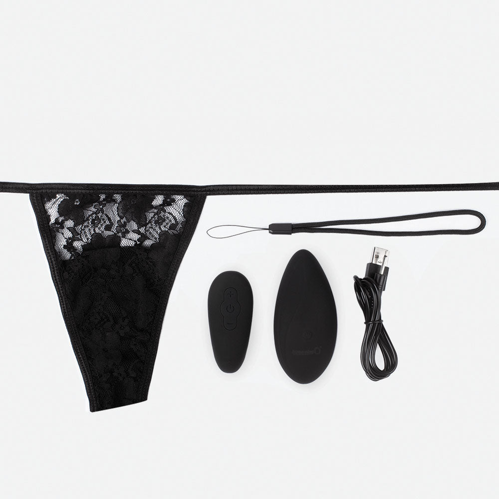 Premium Ergonomic Remote Panty Set - Black - Each