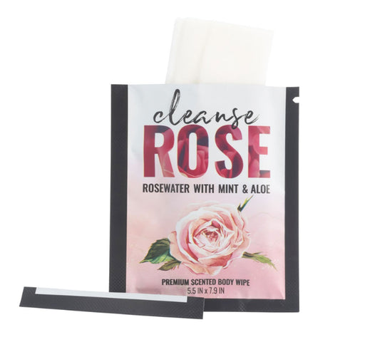Alchemy Cleanse Rosewater Body Wipes 16 Ct Display