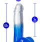 B Yours - Stella Blue - 6 Inch Dildo - Blue