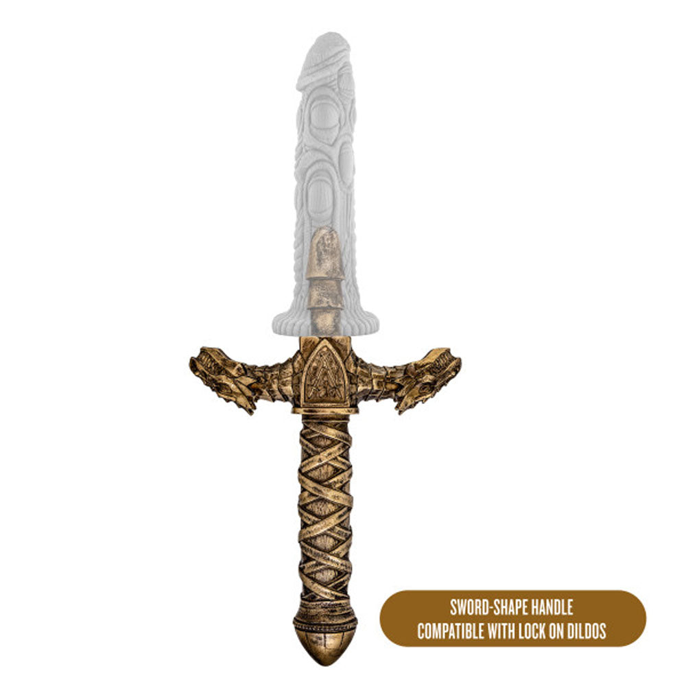 The Realm - Drago - Lock on Dragon Sword Handle - Bronze