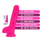 Neo Elite - Inch Silicone Dual Density Cock With Balls