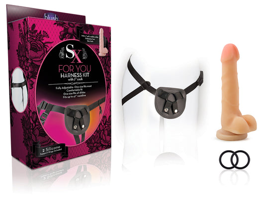 For You Harness Kit With 7 Inch Cock