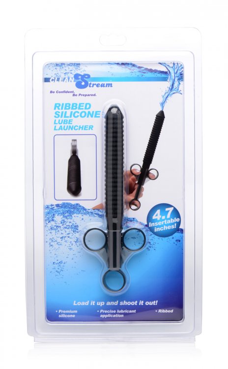 Ribbed Silicone Lubricant Launcher