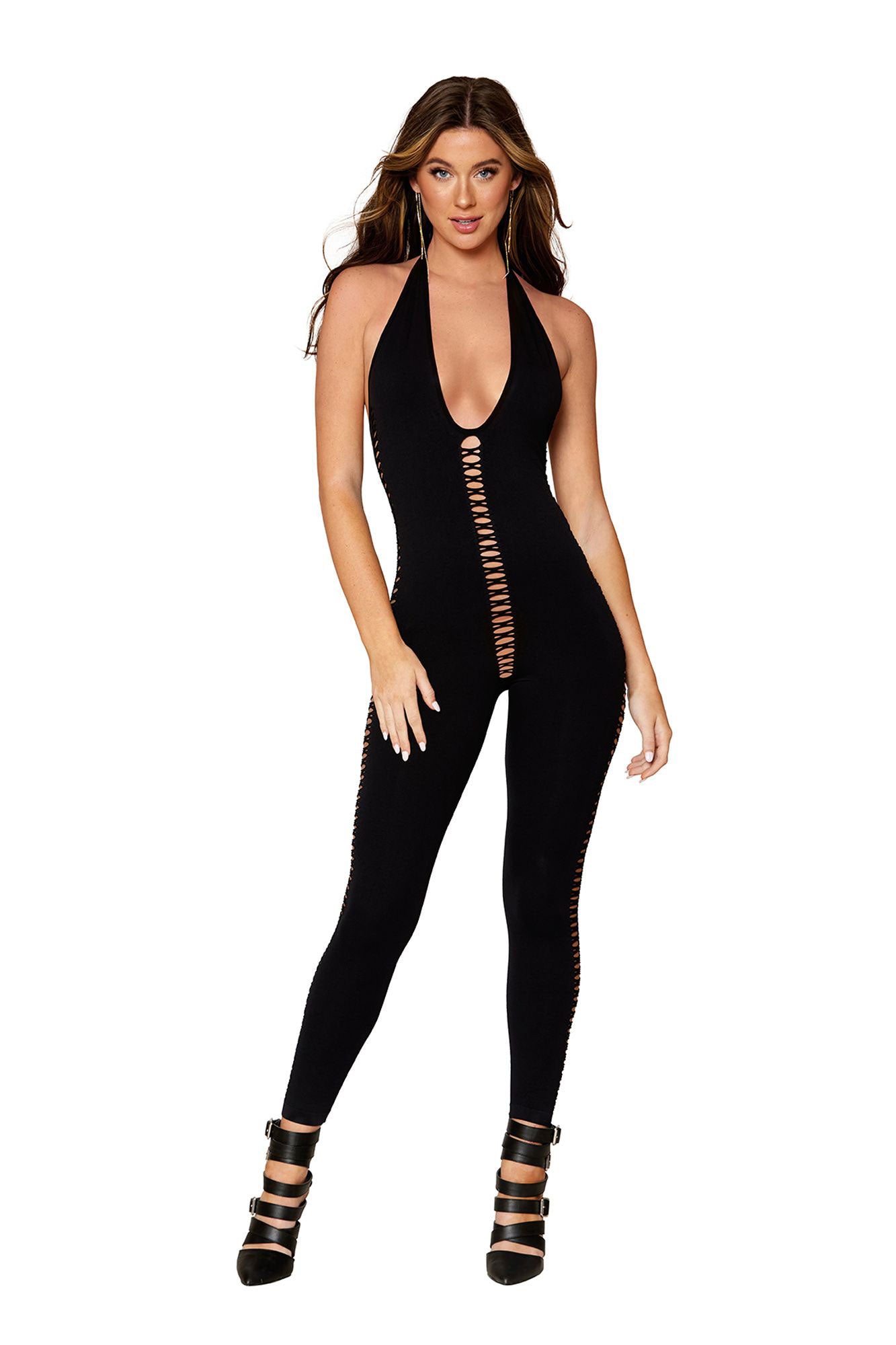 Catsuit Bodystocking - One Size - Black
