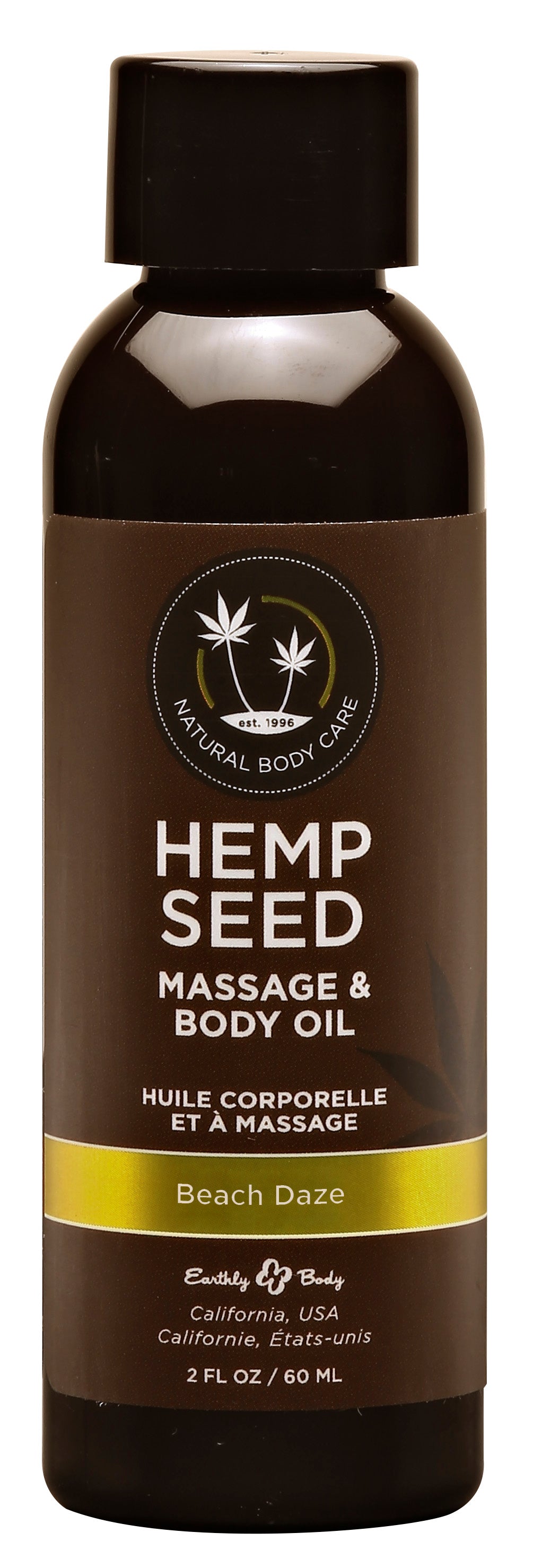 Hemp Seed Massage and Body Oil - Beach Daze 2 Fl. Oz- 60ml