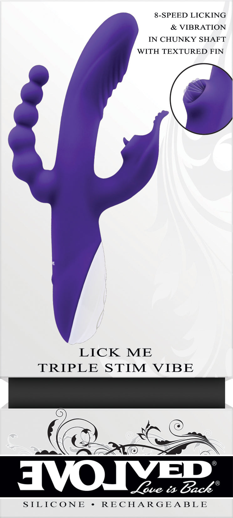 Lick Me - Triple Stim Vibe - Purple