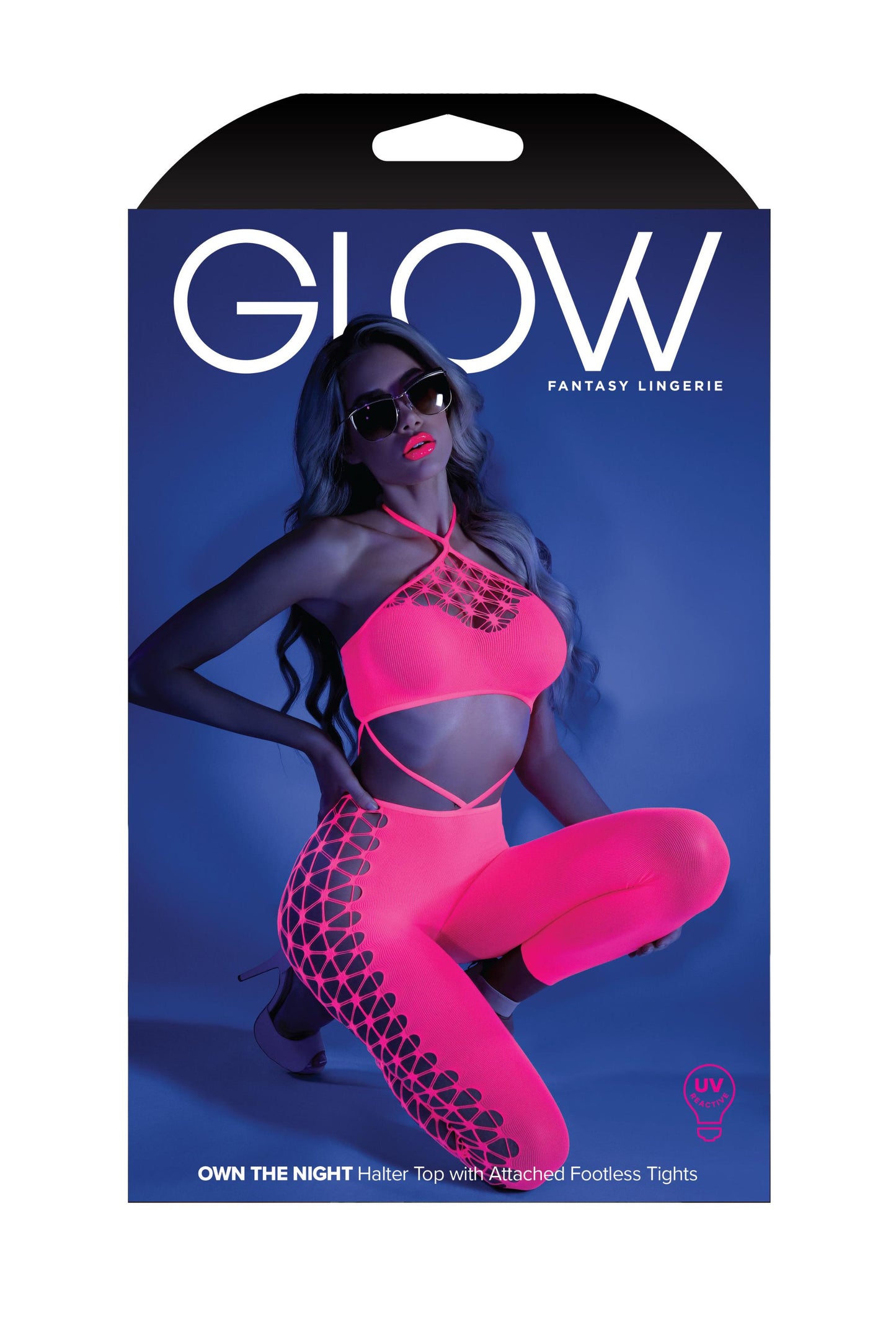 Own the Night Bodystocking -Neon Pink