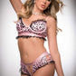 2 Pc Silky Chekkini Panty and Bra Top - One Size