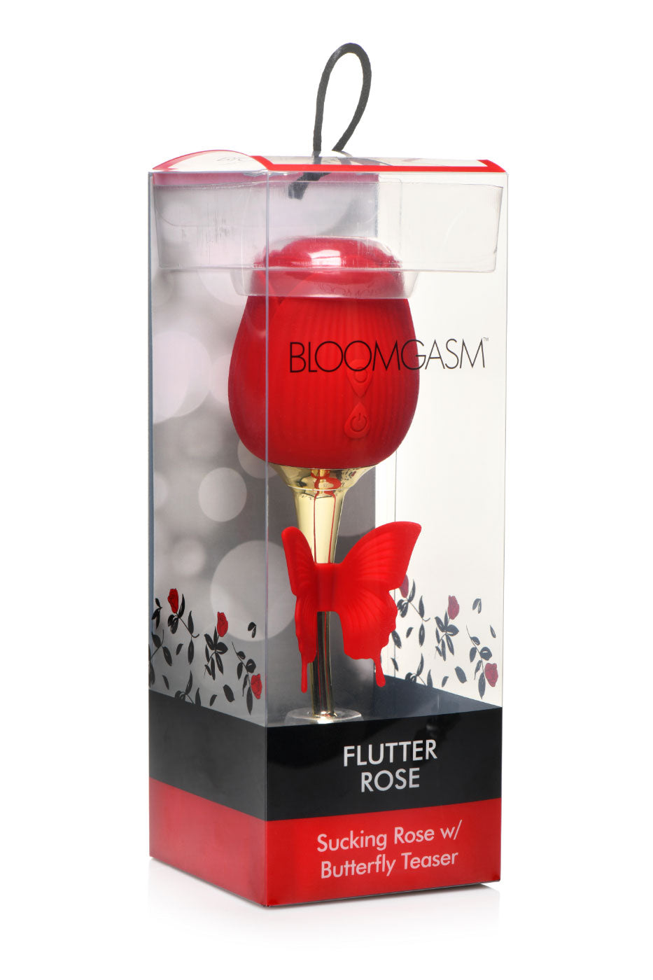 Bloomgasm Flutter Rose Sucking Rose With Butterfly  Teaser - Red