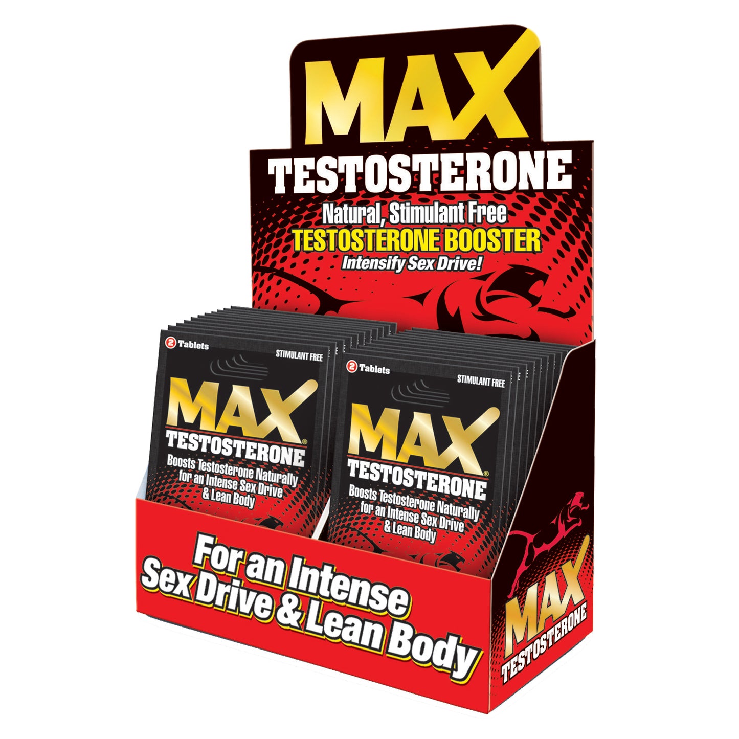 Max Testosterone - 24 Count Display - 2 Count Packets