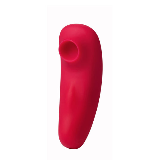 Remi 15-Function Rechargeable Remote Control   Suction Panty Vibe - Red