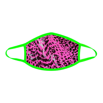 Toxic Kitty Uv Face Mask With Neon Green Trim