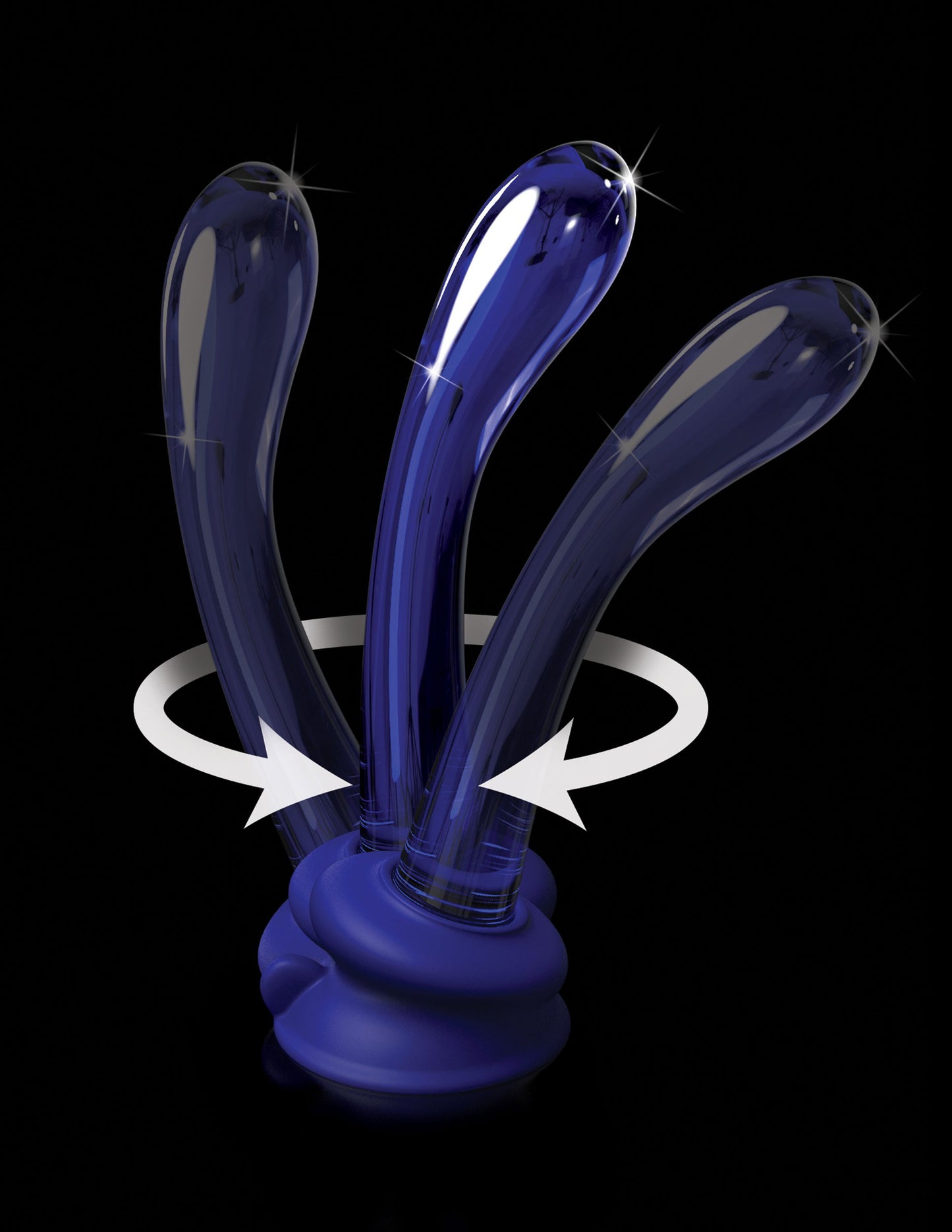 Icicles No. 89 - With Silicone Suction Cup -  Purple