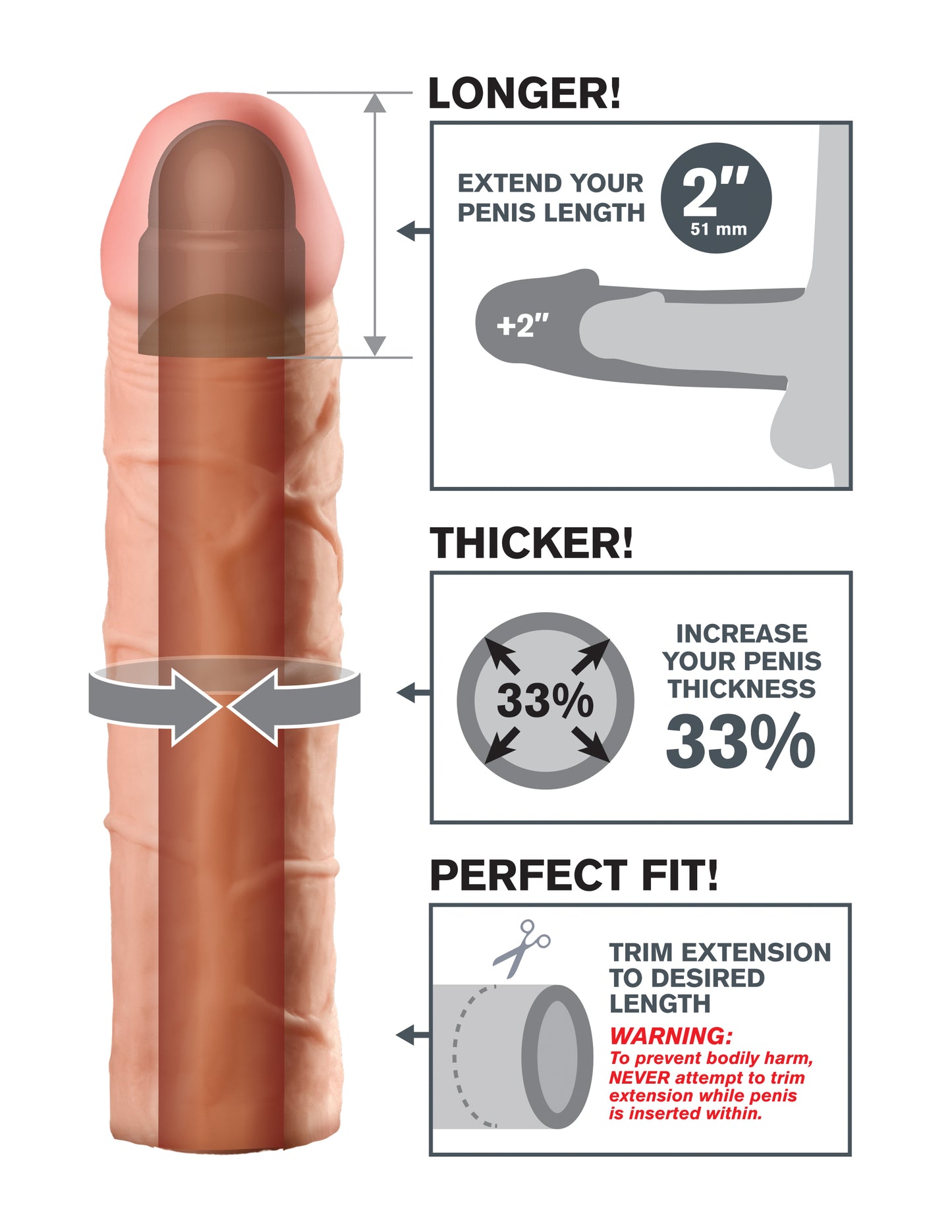 Fantasy X-Tension Perfect 2-Inch Extension