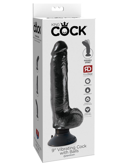 King Cock 9-Inch Vibrating Cock With Balls
