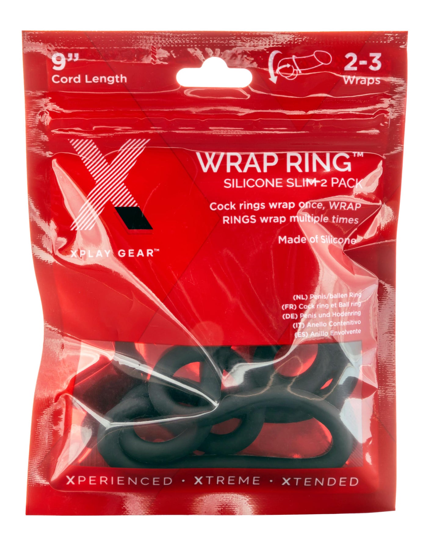 Xplay Silicone Inch Thin Wrap Ring
