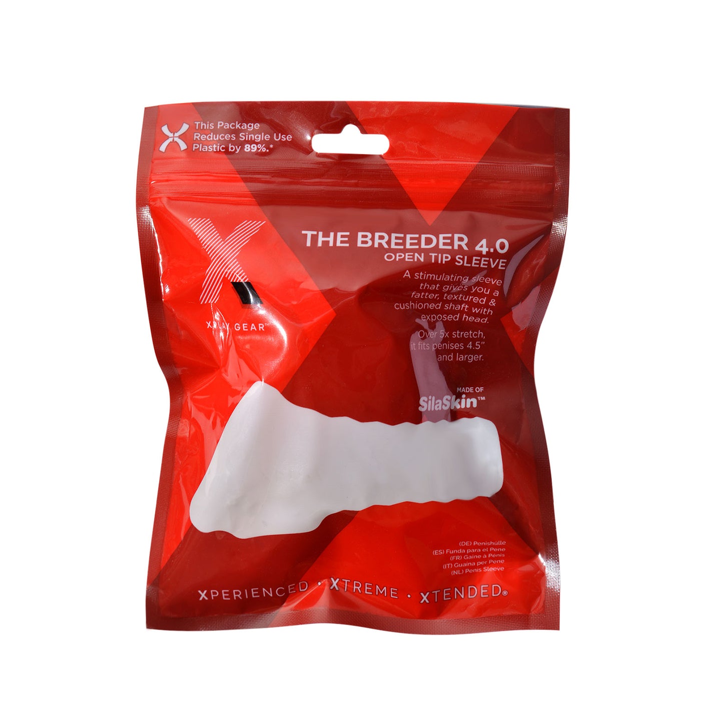 The Xplay Breeder 4.0 - Open Tip Sleeve - Clear