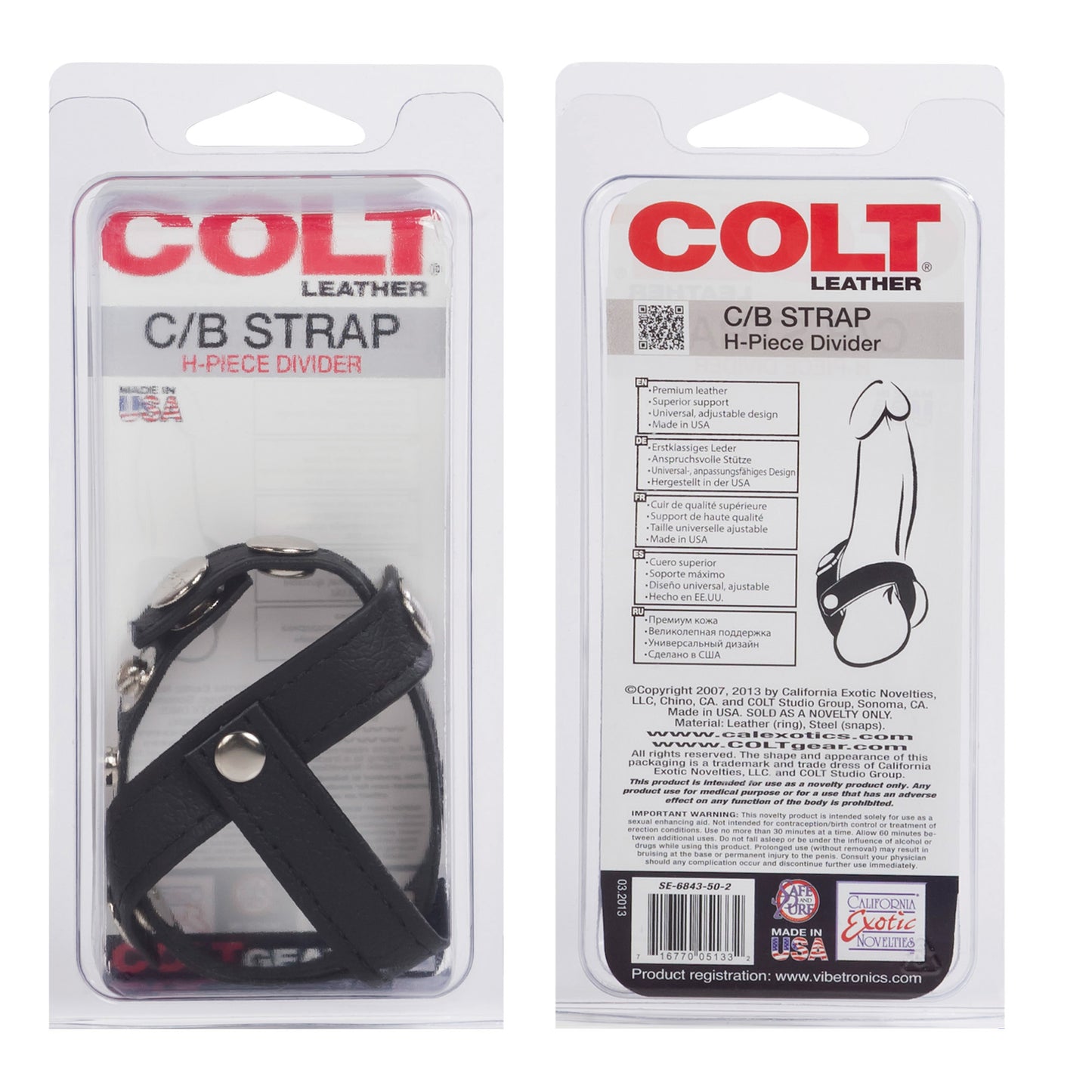 Colt Leather C-b Strap H-Piece Divider