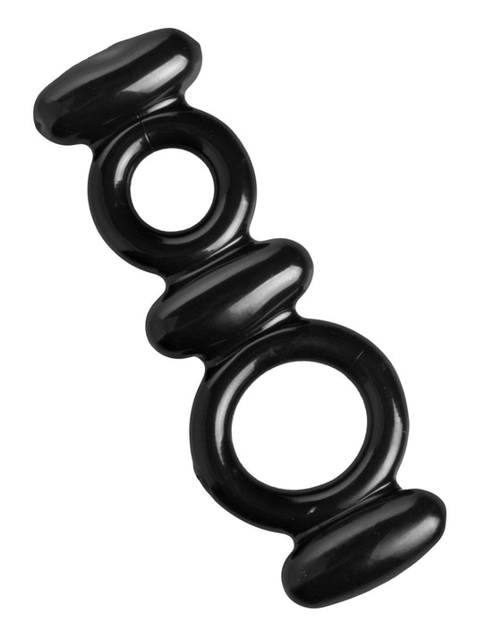 Dual Stretch to Fit Cock and Ball Ring