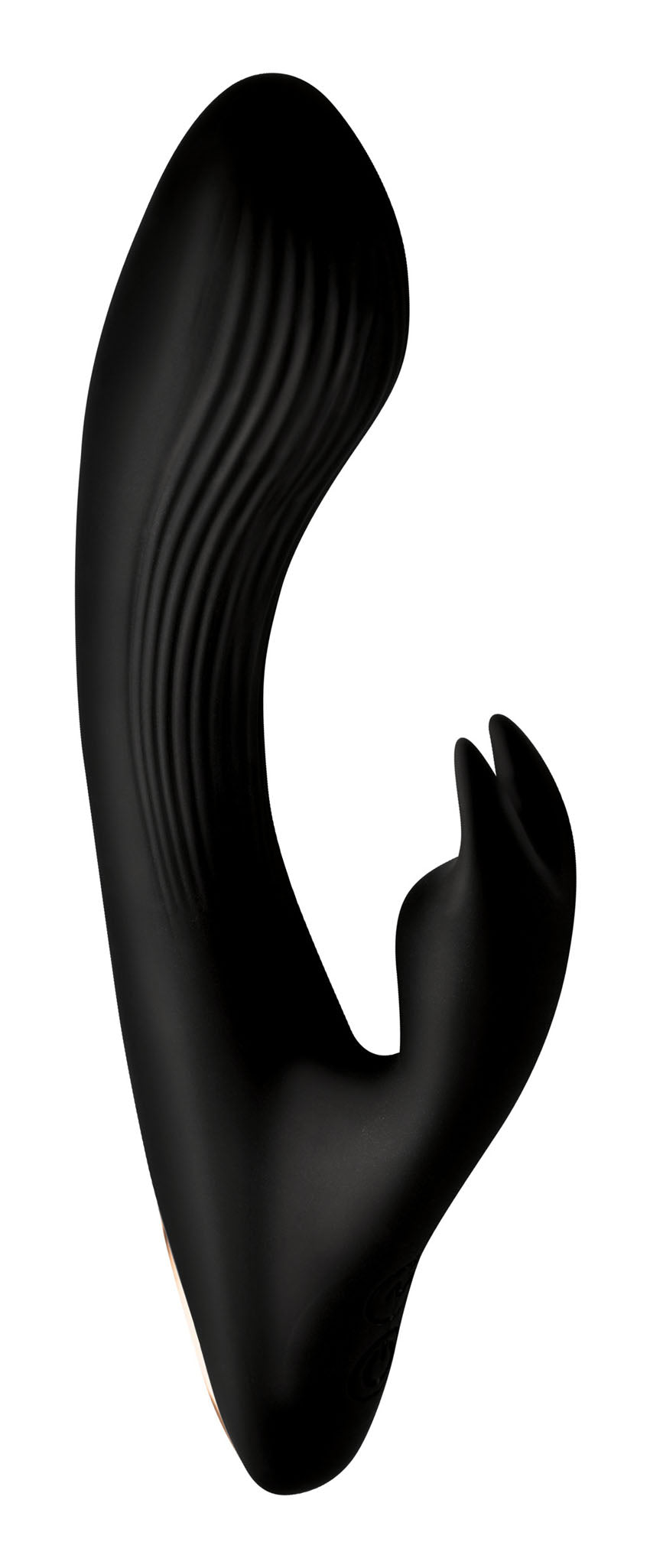 7x Bendable Silicone Rabbit Vibrator - Black