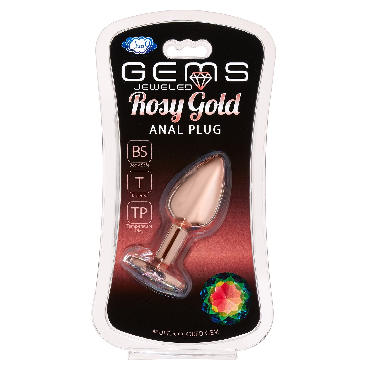 Cloud 9 Novelties Gems Rosy Gold Anal Plug